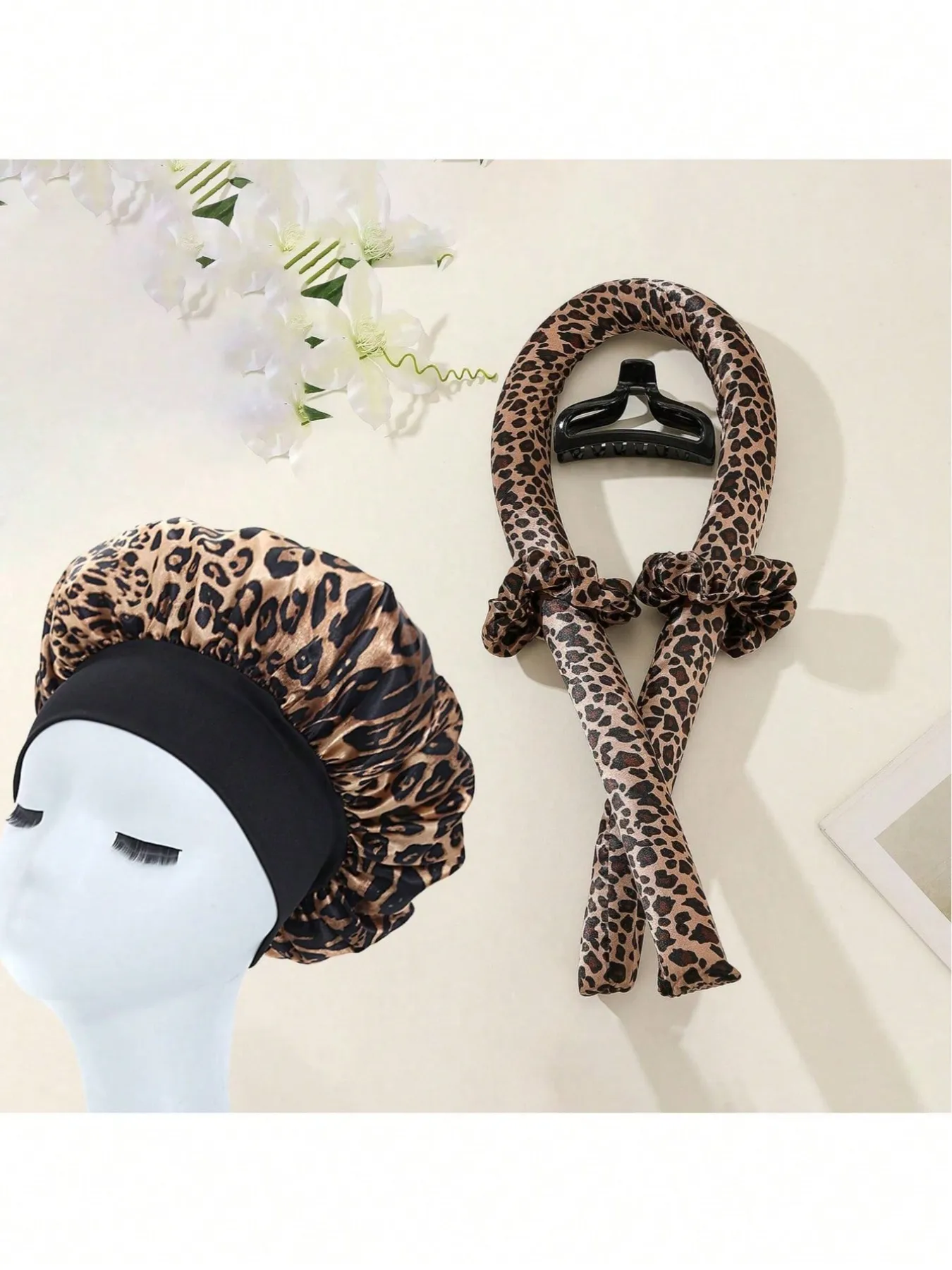 No-Heat Foam Hair Curlers Sleep Lazy Person Tool Easy Shape With Elastic Band Geometric Pattern Resin Hair Accessories For Women display picture 3