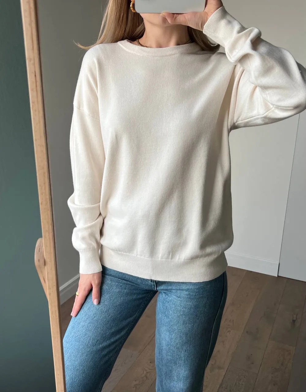 Loose Round Neck Sweater Set Women's Autumn Winter New Style Casual Knitted Outfit Comfortable Long Sleeve Pure Color Fashion display picture 4