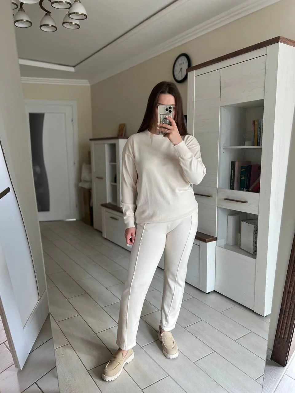 Loose Round Neck Sweater Set Women's Autumn Winter New Style Casual Knitted Outfit Comfortable Long Sleeve Pure Color Fashion display picture 11