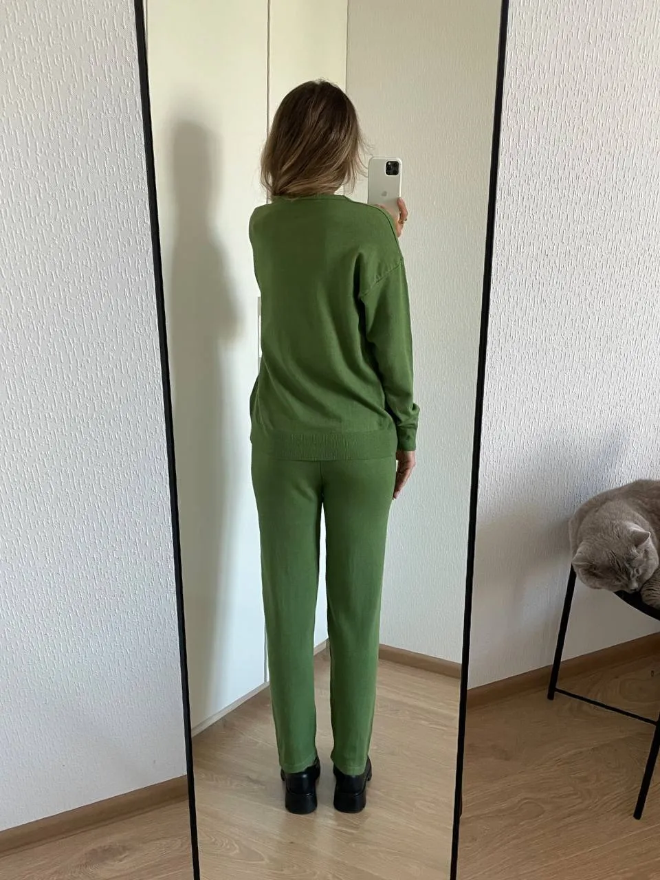 Loose Round Neck Sweater Set Women's Autumn Winter New Style Casual Knitted Outfit Comfortable Long Sleeve Pure Color Fashion display picture 18
