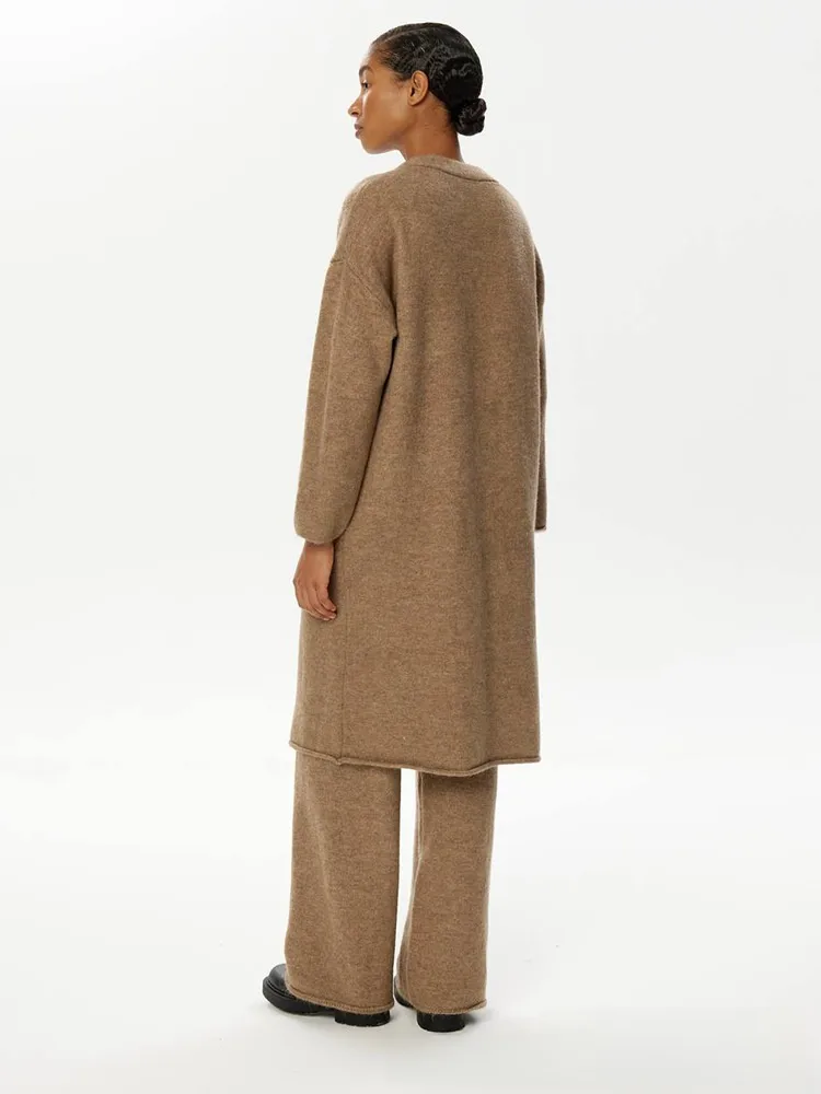 Autumn Winter Knitted Three-Piece Set Women's OL Style Sweater Cardigan Pants Casual Fashion  Ensemble display picture 15