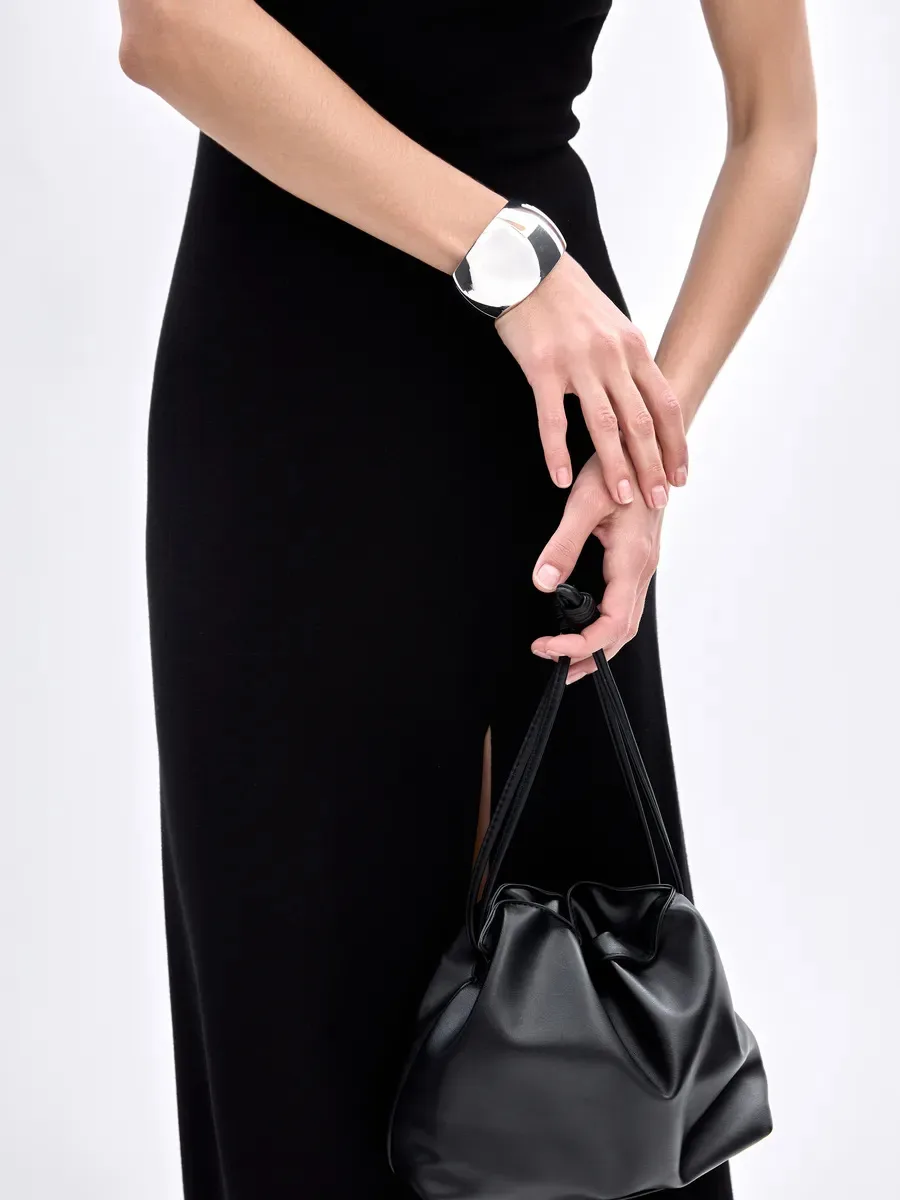 Elegant Long Sleeveless Warm Dress Autumn Winter European Style Fashion Casual High Quality Fabric Comfortable Fit Women's Dress display picture 18