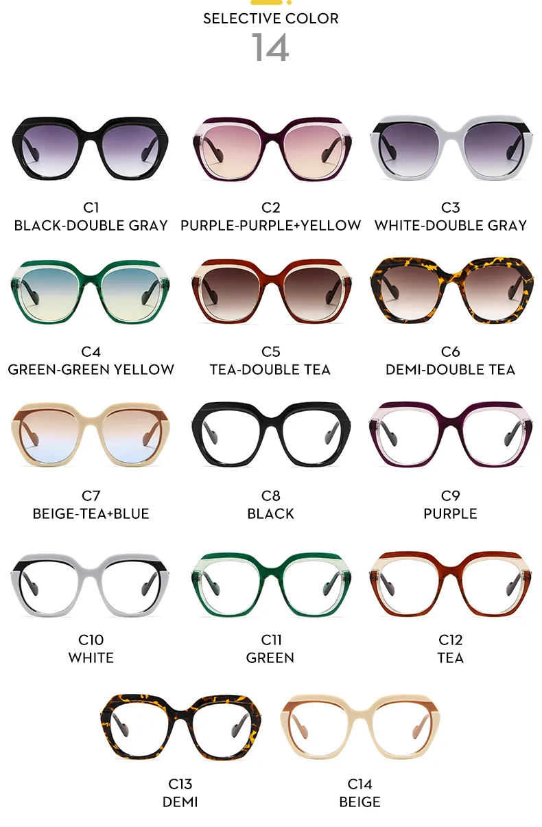 Fashionable Color Block Sunscreen Sunglasses For Women Casual Elegant Style Blue Light Blocking All Seasons Suitable Square Frame display picture 18