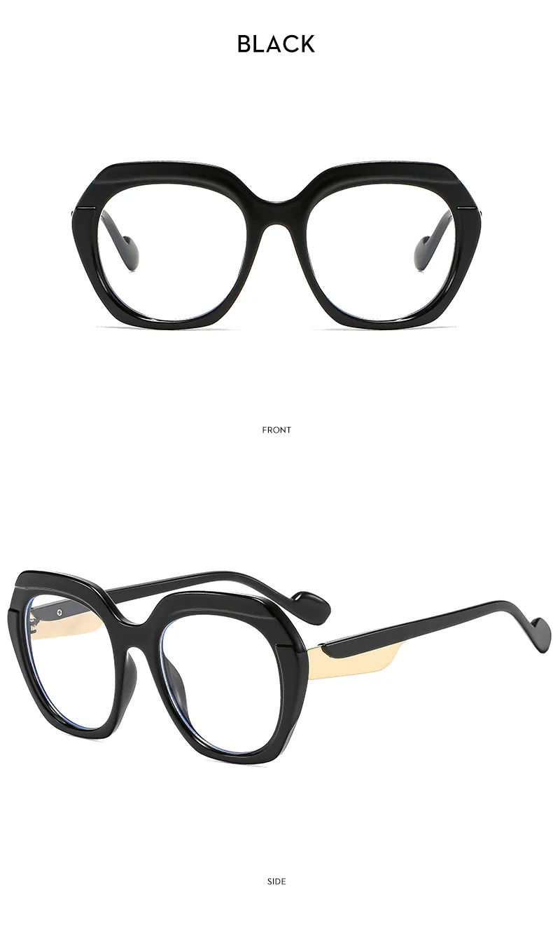 Fashionable Color Block Sunscreen Sunglasses For Women Casual Elegant Style Blue Light Blocking All Seasons Suitable Square Frame display picture 9