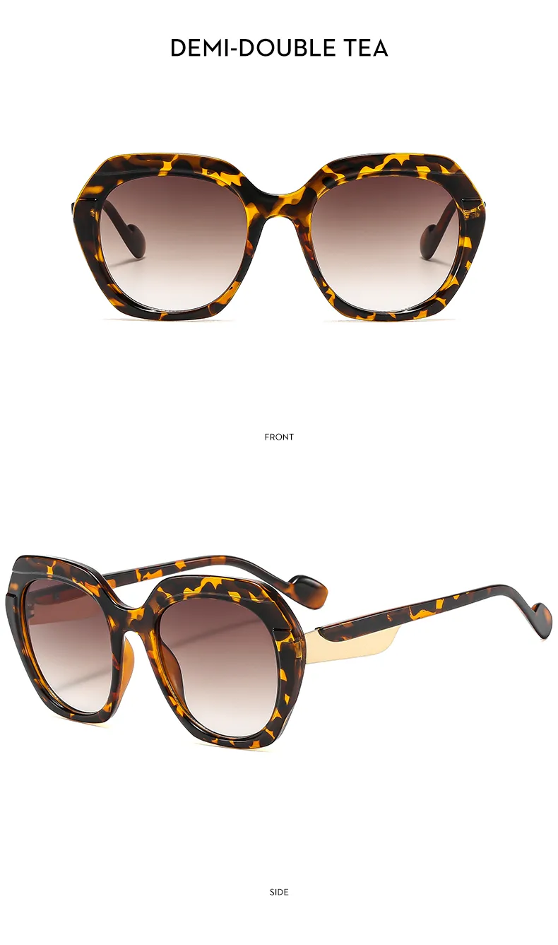 Fashionable Color Block Sunscreen Sunglasses For Women Casual Elegant Style Blue Light Blocking All Seasons Suitable Square Frame display picture 13