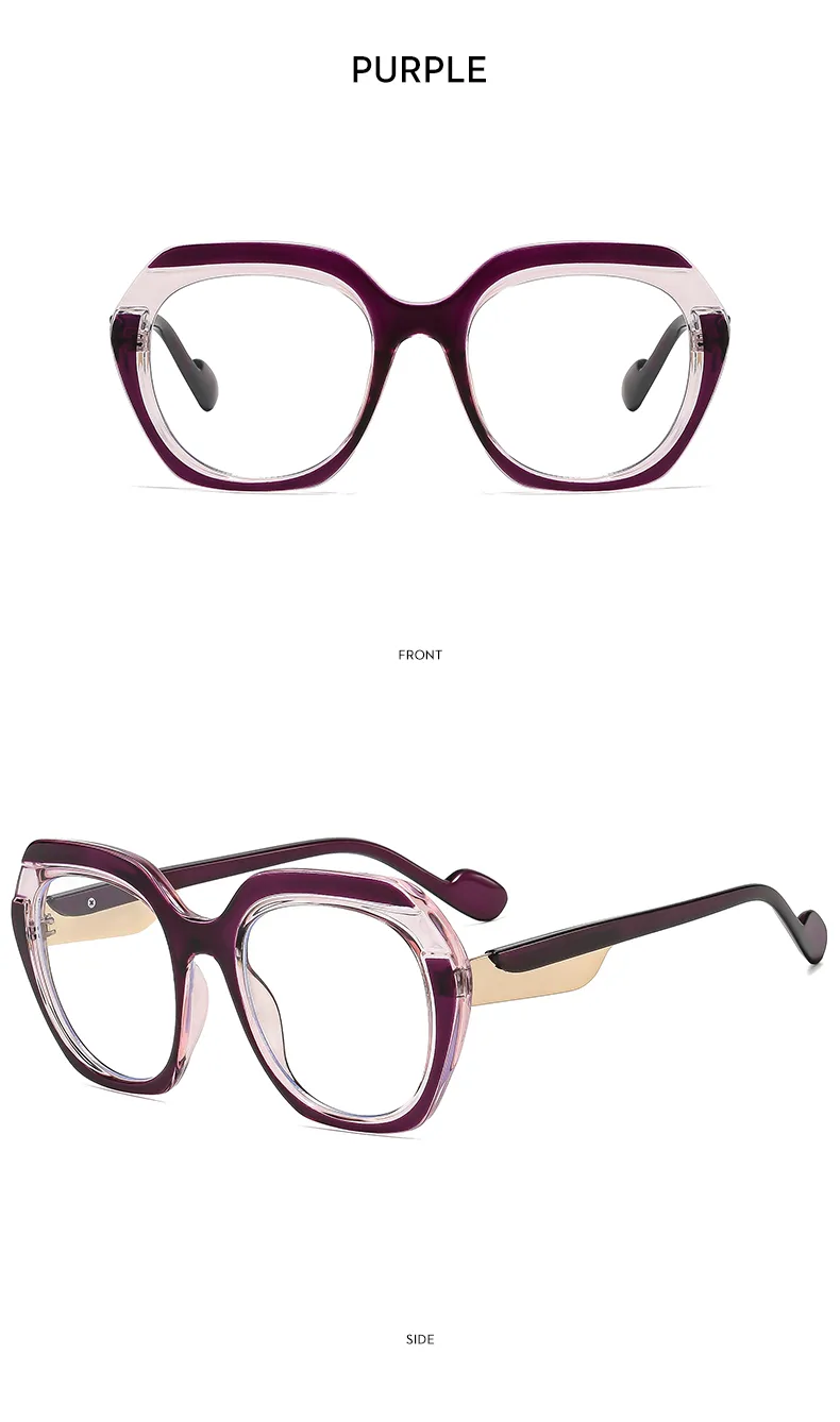 Fashionable Color Block Sunscreen Sunglasses For Women Casual Elegant Style Blue Light Blocking All Seasons Suitable Square Frame display picture 20