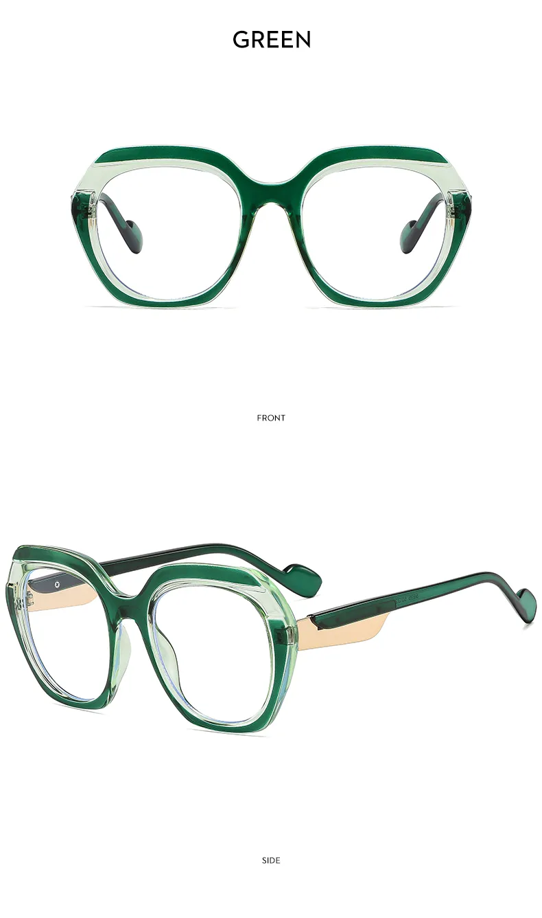 Fashionable Color Block Sunscreen Sunglasses For Women Casual Elegant Style Blue Light Blocking All Seasons Suitable Square Frame display picture 10