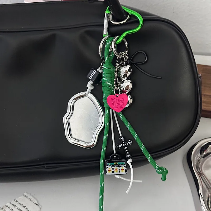 Nylon Woven Hand Strap Car Key Ring Backpack Pendant Creative Multifunctional High Quality Chain Style Schoolbag Accessories display picture 5