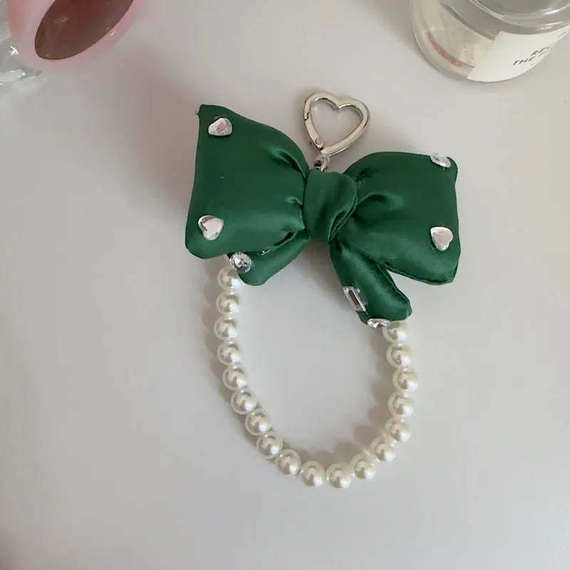 Pink Bow Pearl Bag Pendant, Beaded Handbag Stand, Jewelry Accessories display picture 8