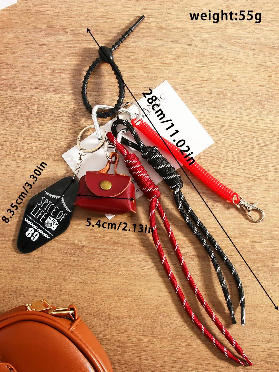 Fashion Leopard Leather Mini Bag With Braided Rope Mobile Phone Pendant High-End Good Texture Personality Half-Handmade Design display picture 1