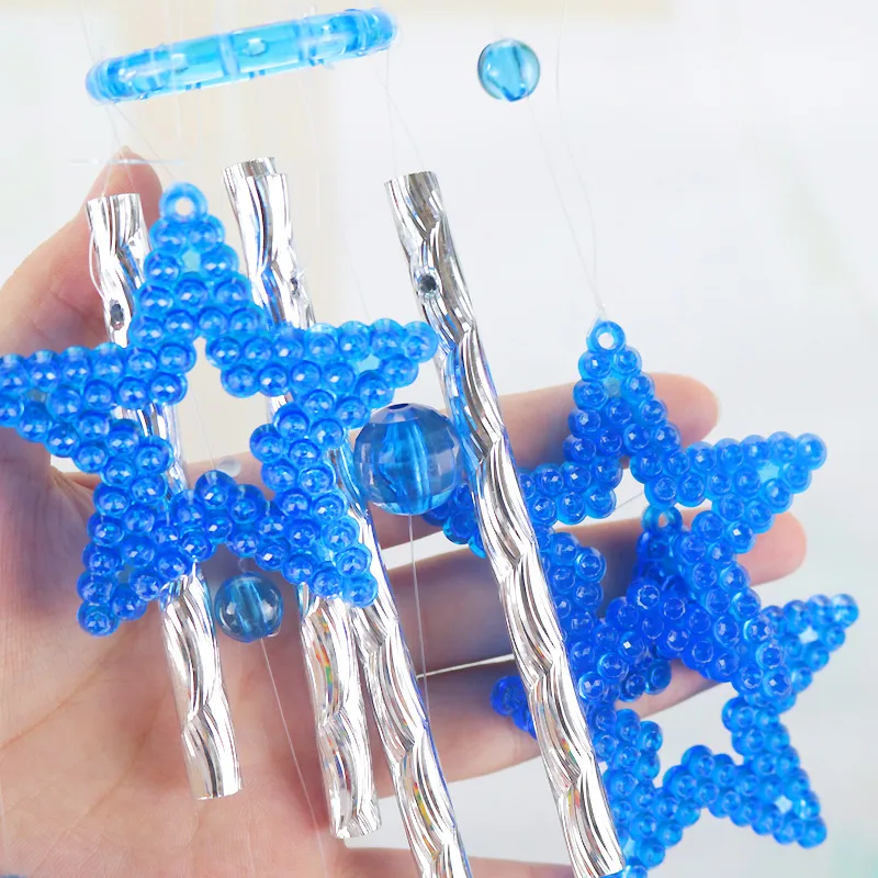 New Style Couple Plastic Crystal Wind Chimes Home Window Door Decoration Car Accessories Acrylic Wind Chimes display picture 3
