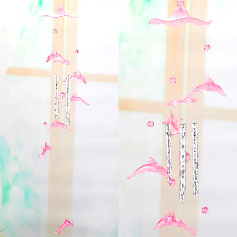 New Style Couple Plastic Crystal Wind Chimes Home Window Door Decoration Car Accessories Acrylic Wind Chimes display picture 6