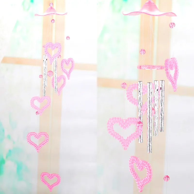 New Style Couple Plastic Crystal Wind Chimes Home Window Door Decoration Car Accessories Acrylic Wind Chimes display picture 12