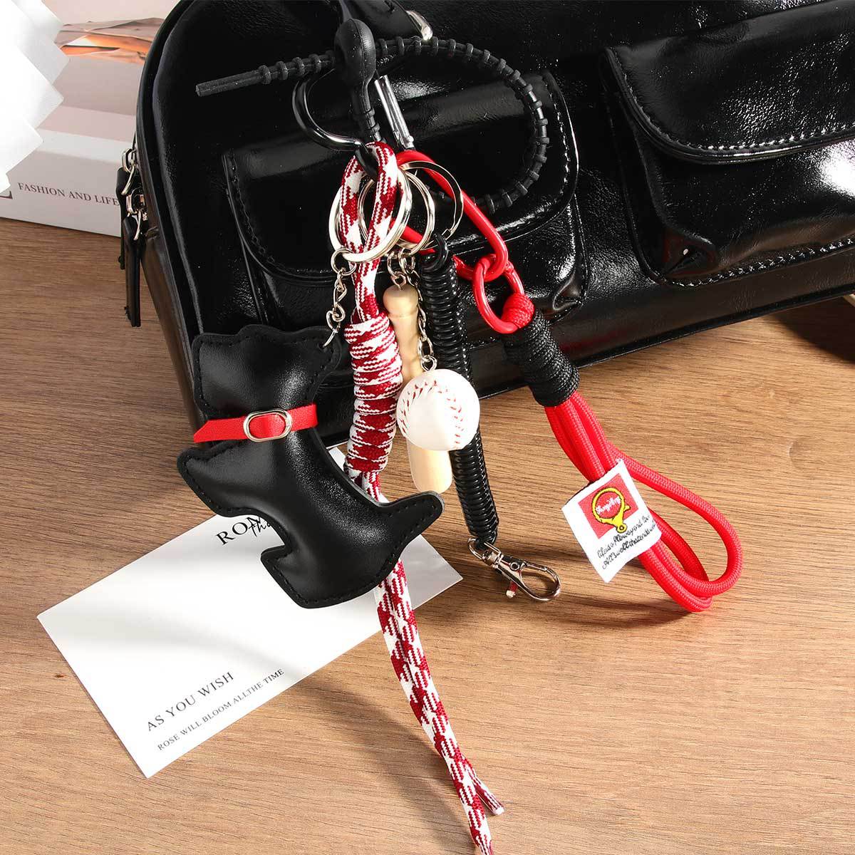 Fashion Trend  Style Cartoon Dog Baseball Bag Charm Accessories Suitable For Girls Fashion Trend Miu Series Handbag Decorative Chain display picture 3