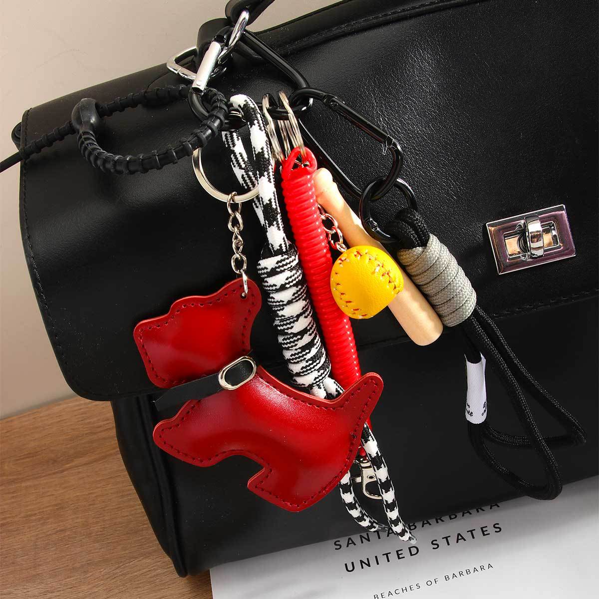 Fashion Trend  Style Cartoon Dog Baseball Bag Charm Accessories Suitable For Girls Fashion Trend Miu Series Handbag Decorative Chain display picture 5