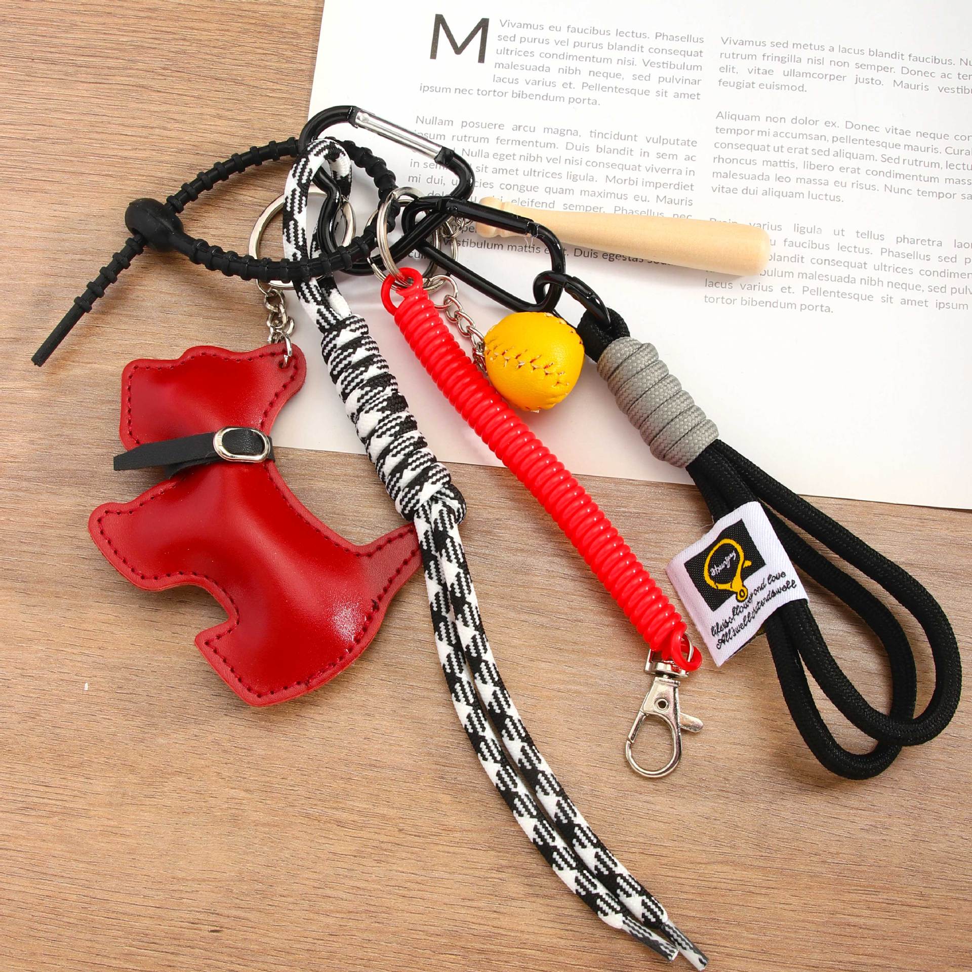 Fashion Trend  Style Cartoon Dog Baseball Bag Charm Accessories Suitable For Girls Fashion Trend Miu Series Handbag Decorative Chain display picture 7