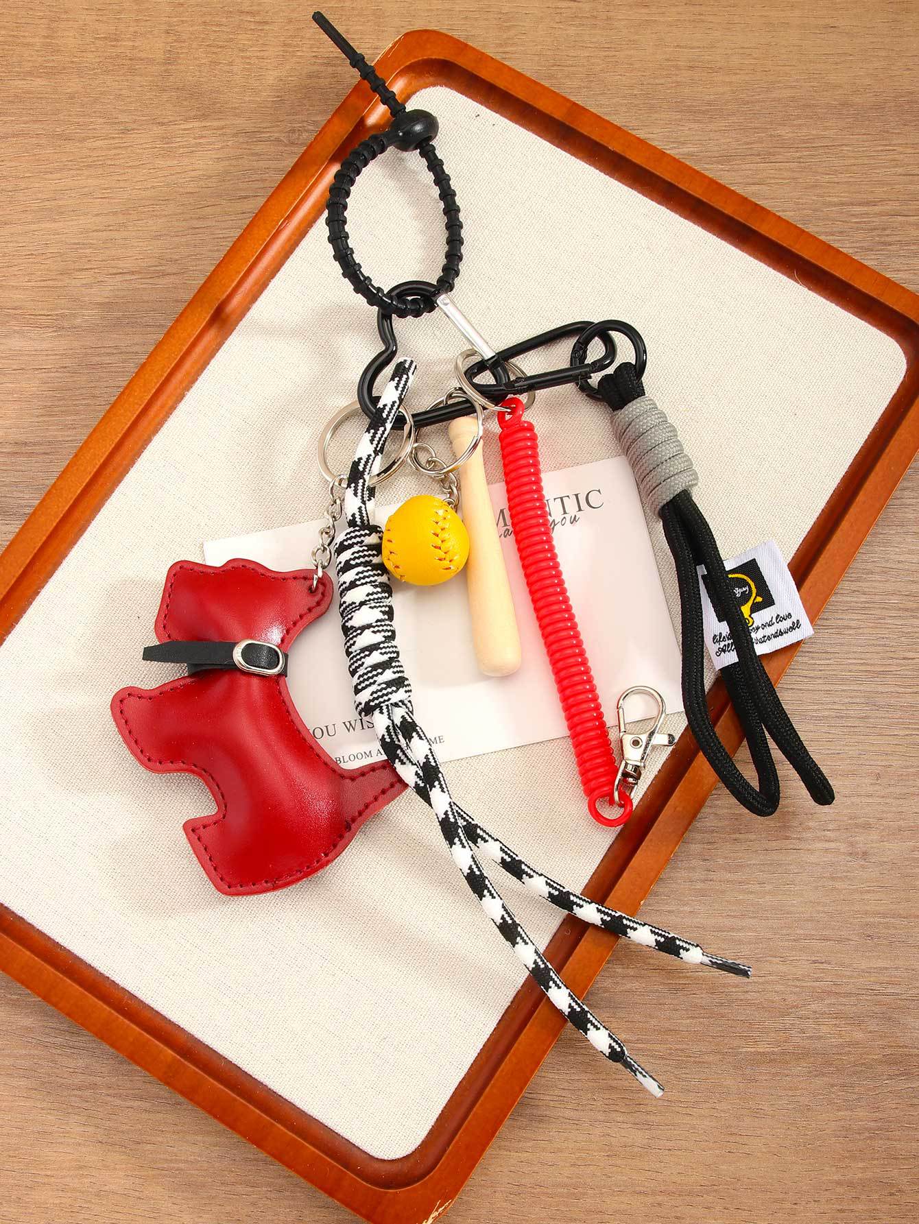 Fashion Trend  Style Cartoon Dog Baseball Bag Charm Accessories Suitable For Girls Fashion Trend Miu Series Handbag Decorative Chain display picture 9