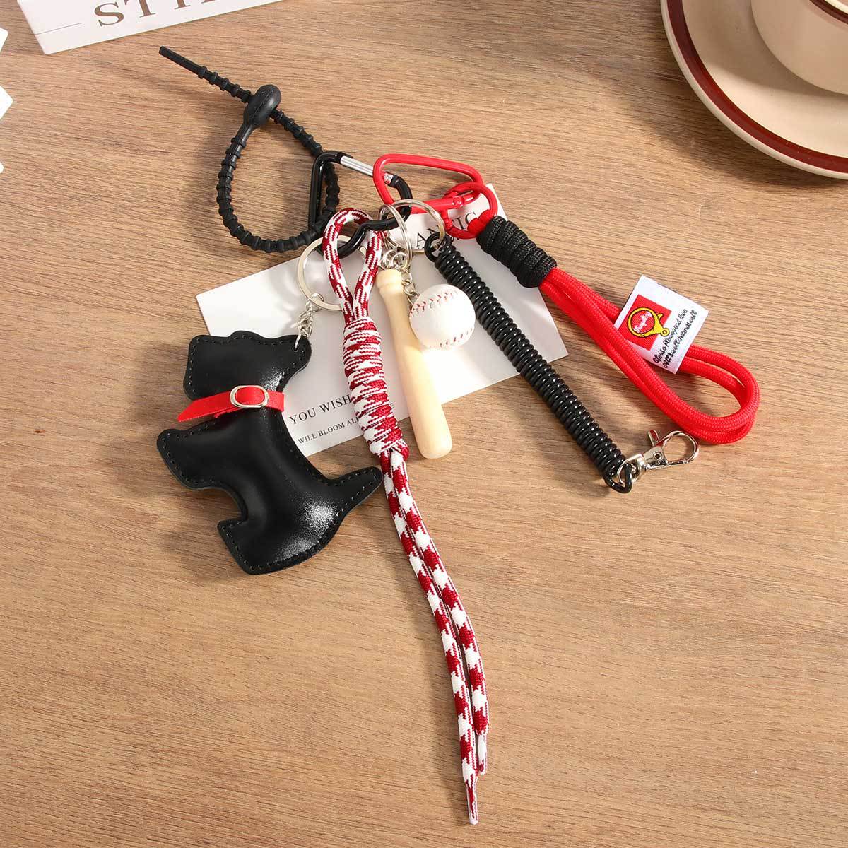 Fashion Trend  Style Cartoon Dog Baseball Bag Charm Accessories Suitable For Girls Fashion Trend Miu Series Handbag Decorative Chain display picture 10