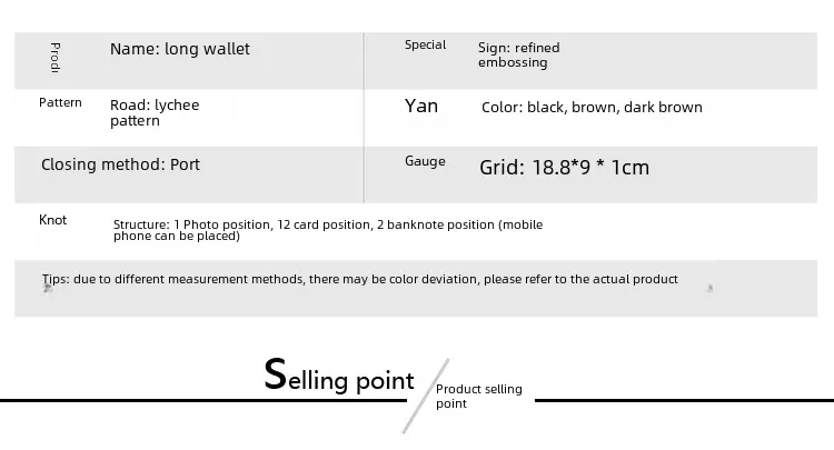 Men's Long Slim Leather Wallet Multiple Card Slots Ultra-Thin Financial Wallet Men's Wallet Lightweight Synthetic Fiber Lining display picture 3