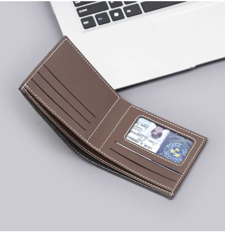 Men's New Short Wallet Business Style Ultra-Light Wear-Resistant Factory Direct Selling Men's Leather Wallet Card Holder display picture 5