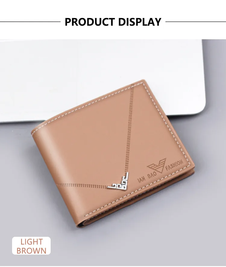 Men's New Short Wallet Business Style Ultra-Light Wear-Resistant Factory Direct Selling Men's Leather Wallet Card Holder display picture 7