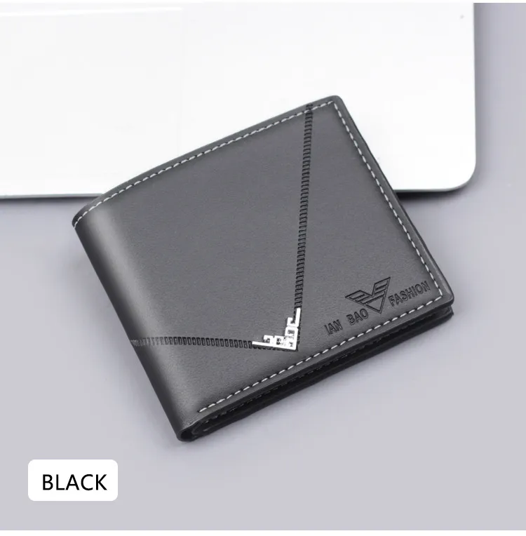 Men's New Short Wallet Business Style Ultra-Light Wear-Resistant Factory Direct Selling Men's Leather Wallet Card Holder display picture 9