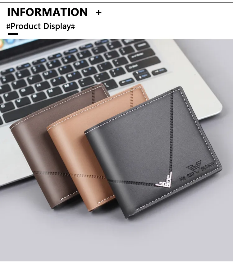 Men's New Short Wallet Business Style Ultra-Light Wear-Resistant Factory Direct Selling Men's Leather Wallet Card Holder display picture 10