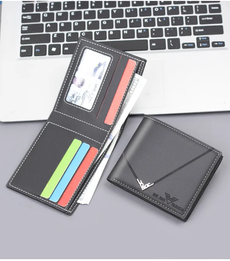 Men's New Short Wallet Business Style Ultra-Light Wear-Resistant Factory Direct Selling Men's Leather Wallet Card Holder display picture 11