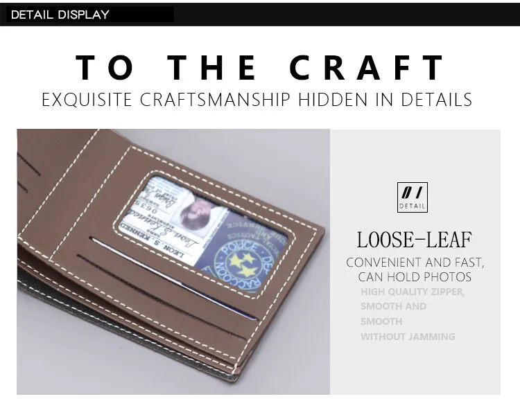 Men's New Short Wallet Business Style Ultra-Light Wear-Resistant Factory Direct Selling Men's Leather Wallet Card Holder display picture 14