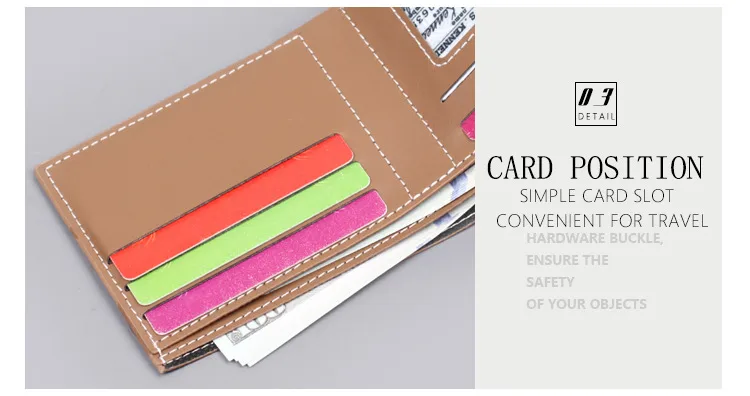 Men's New Short Wallet Business Style Ultra-Light Wear-Resistant Factory Direct Selling Men's Leather Wallet Card Holder display picture 16