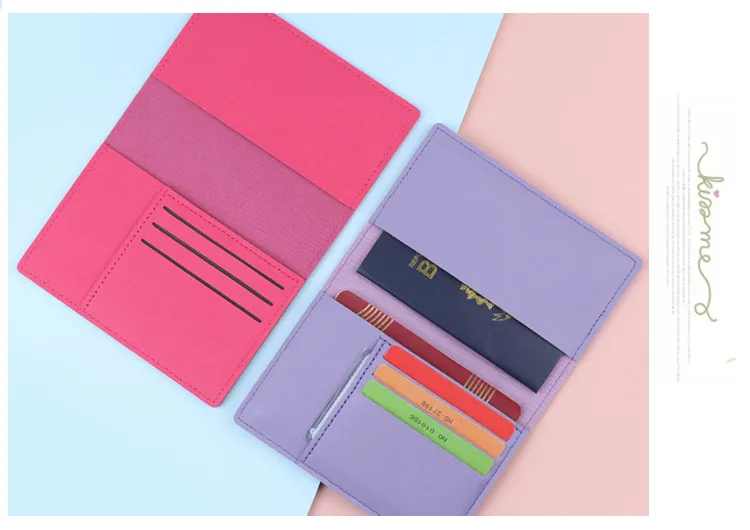 Leather Passport Case Multi-Functional Men's Driving License Certificate Ticket Card Bag Urban Simple Style Ultra Light display picture 3