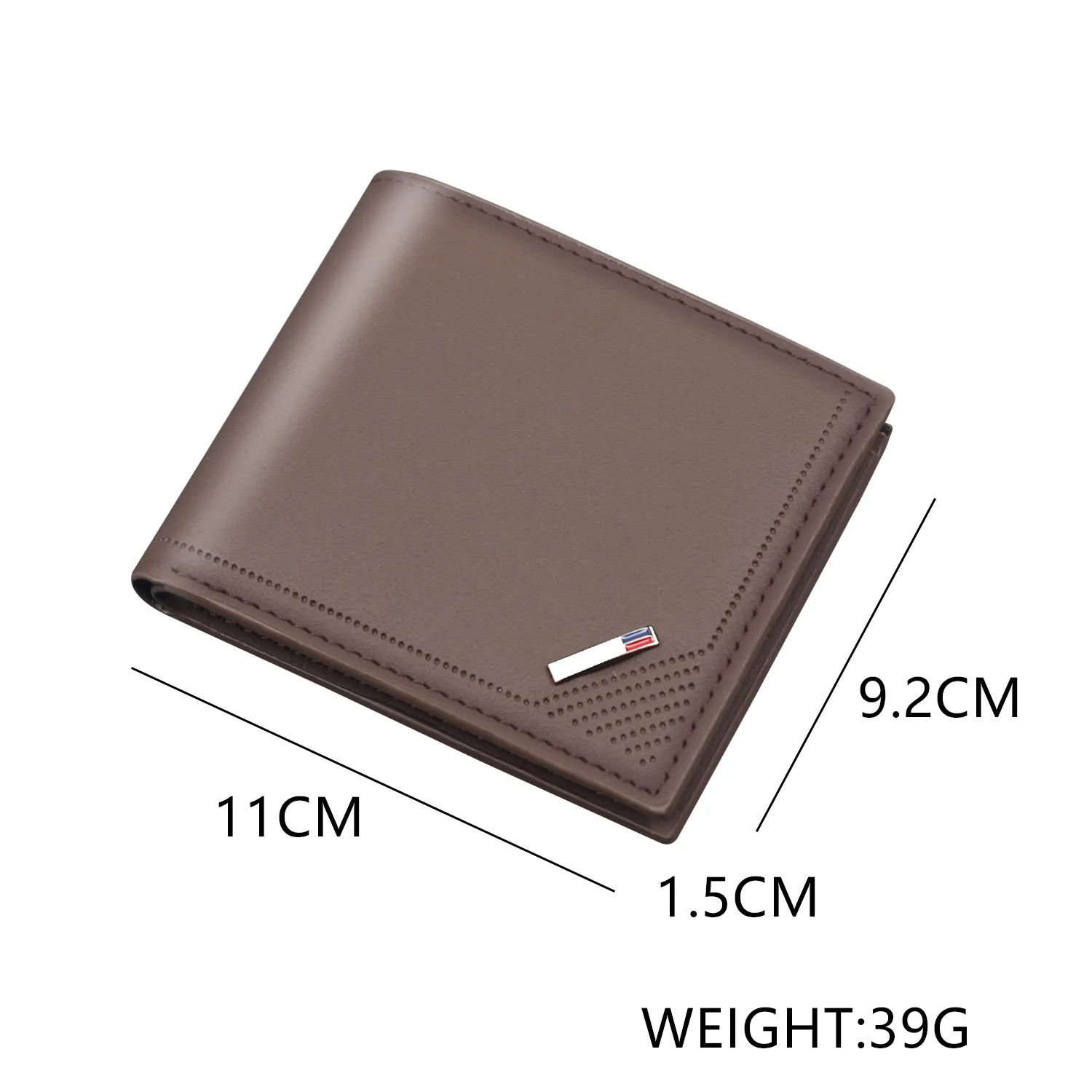 Men's New Business Wallet Factory Direct Sales Leather Card Bag Ultralight Geometric Pattern Elite Style Men's Wallet display picture 19