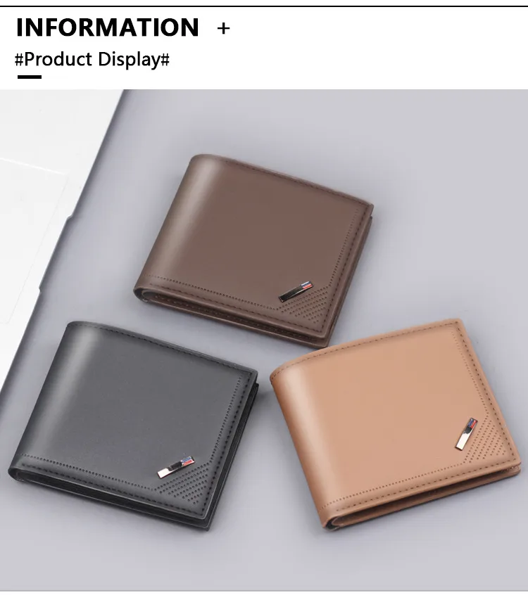 Men's New Business Wallet Factory Direct Sales Leather Card Bag Ultralight Geometric Pattern Elite Style Men's Wallet display picture 10