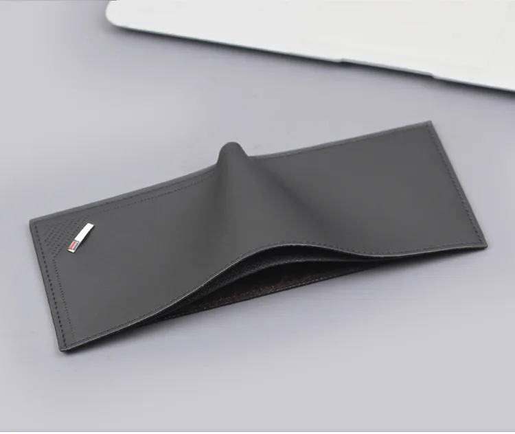 Men's New Business Wallet Factory Direct Sales Leather Card Bag Ultralight Geometric Pattern Elite Style Men's Wallet display picture 13