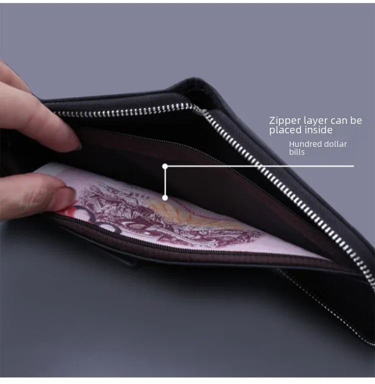 Men's Short Zip Canvas Wallet Vintage Oxford Cloth Simple Fashion Multi-Card-Slot Geometric Pattern Expandable Wallet display picture 5