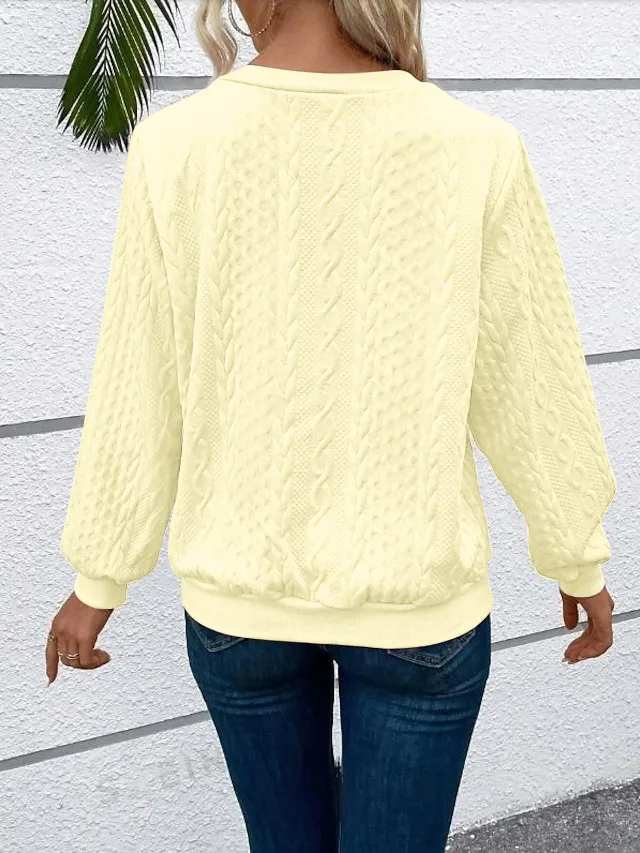 Casual Round Neck Long Sleeve Hoodie Women's Fashion Zipper Sweater Comfortable Polyester Blend Regular Style Hoodie display picture 14