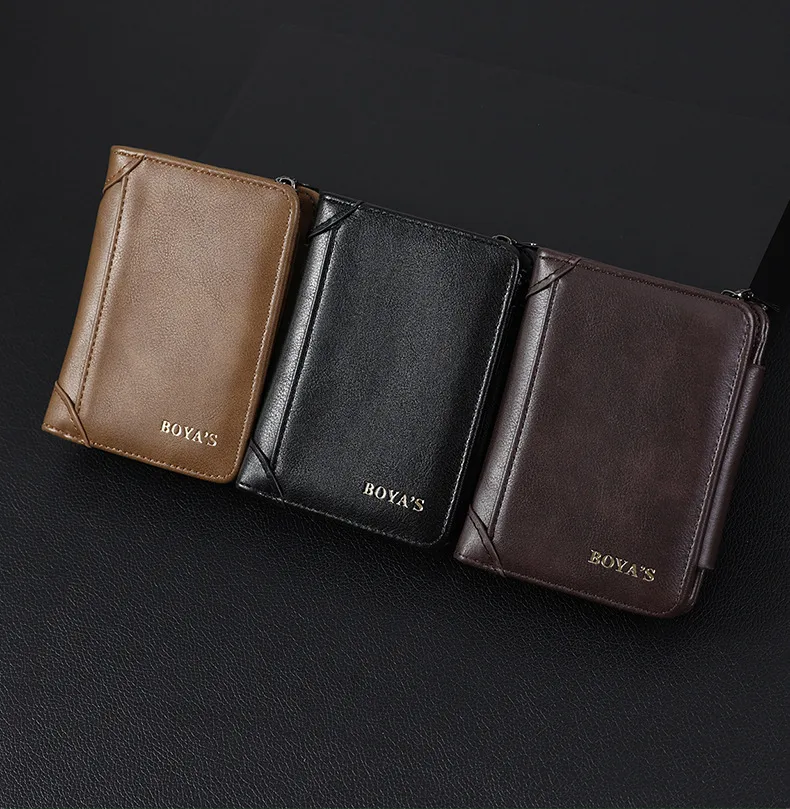 Men's Short Business Wallet Vintage PU Leather Multiple Card Slots Wallet Fashion Durable Suitable For Daily Use Street Style High Street Style display picture 1