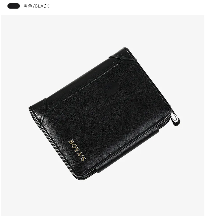 Men's Short Business Wallet Vintage PU Leather Multiple Card Slots Wallet Fashion Durable Suitable For Daily Use Street Style High Street Style display picture 13