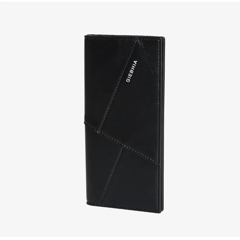Men's Retro Long Slim Wallet Large Capacity Fashion Polyester Lining Material PU Leather Ultra Light Multifunctional Suit Bag display picture 10