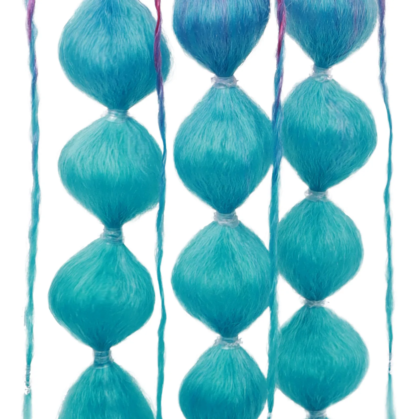 Handmade Knitting Lantern Bubble Braid Wig For Men And Women High Temperature Silk Material display picture 3