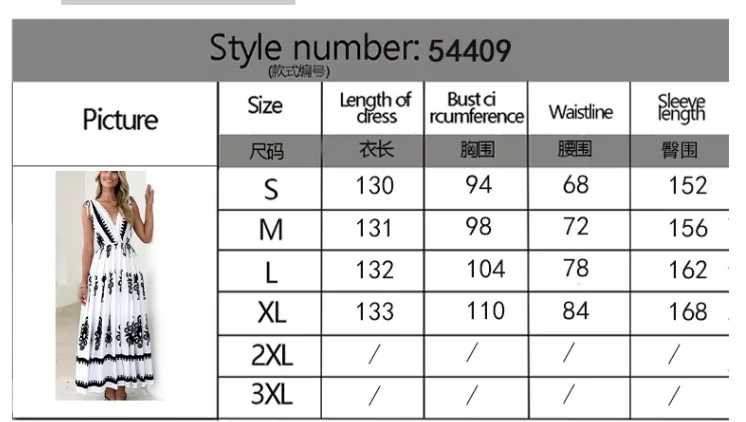 Summer New  Printed V-neck Waist-Slimming Long Dress Women's Dress Floral Pattern 3D Design Polyester Fabric Short Sleeve A- Line Skirt Loose Waist display picture 1