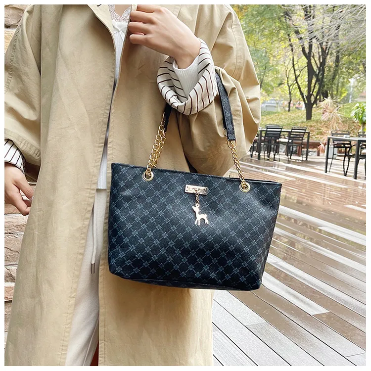 Fashion Large Capacity Women's Shoulder Bag Retro Commuter Hand-Carrying Bag Fashion Polyester Inner Material Square Zipper Closure display picture 2