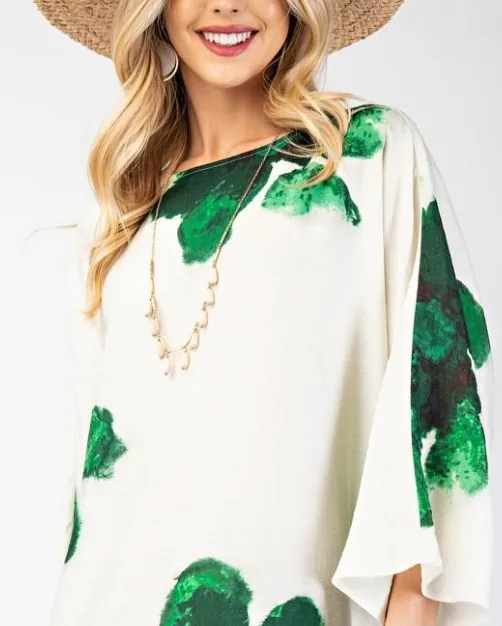 Summer Fashion Loose Floral Print Slim Fit Dress 3D Effect Design Casual Han Style Long Sleeve Anklet Dress Dress display picture 10