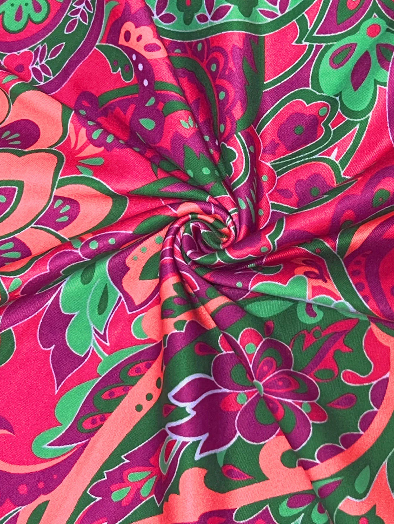 Fashion Summer Floral Print Dress Ruffle Sleeve Knot Waist Skirt A- Line Mid-Length Dress Dress Round Neck Sleeveless Elastic Waist display picture 11