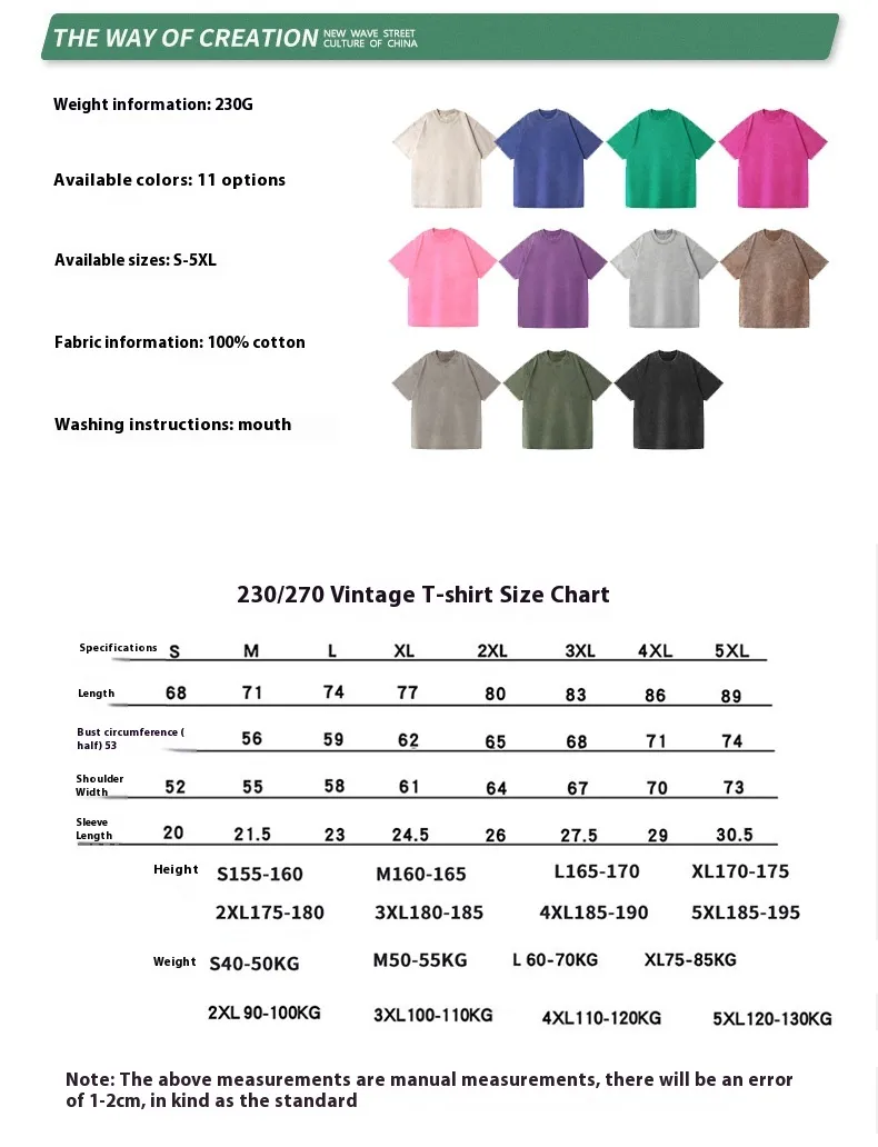 Men's Washed Cotton Short Sleeve T-shirt Loose Cultural Shirt American Style Half Sleeve Snowflake Wax Dyeing Pure Cotton T-shirt display picture 1