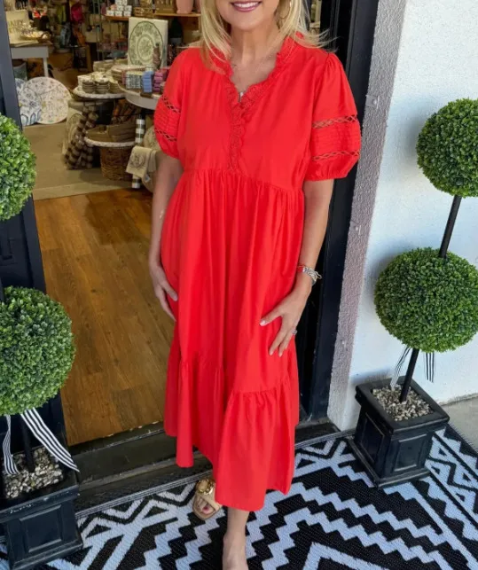 Casual Fashion Solid Color Stand Collar Mid-Length Dress International Style Women's Short Sleeve High Waist Irregular Hem display picture 4