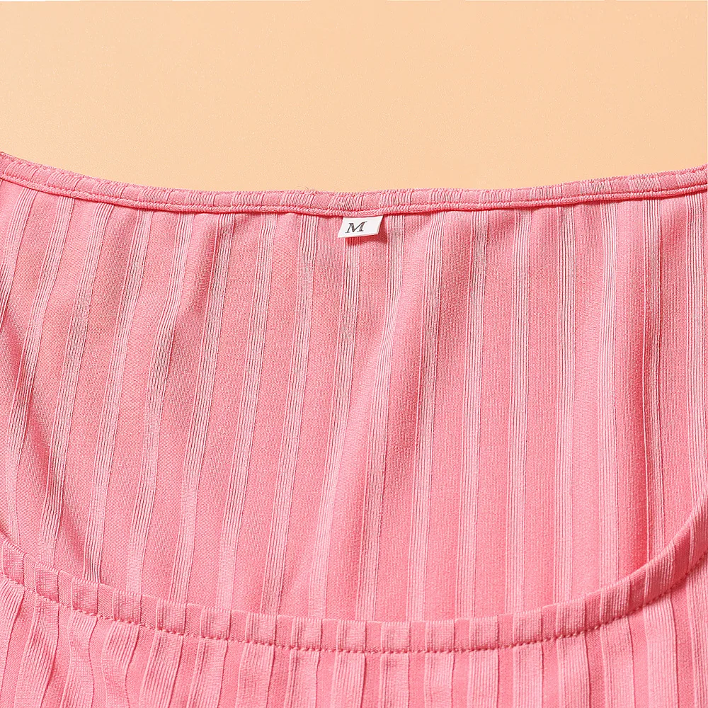 Solid Color Long Sleeve Dress Women Mid-Length Dress Dress Split High Waist Slim Fit Style Macaron Color Design Polyester And Spandex Material display picture 38