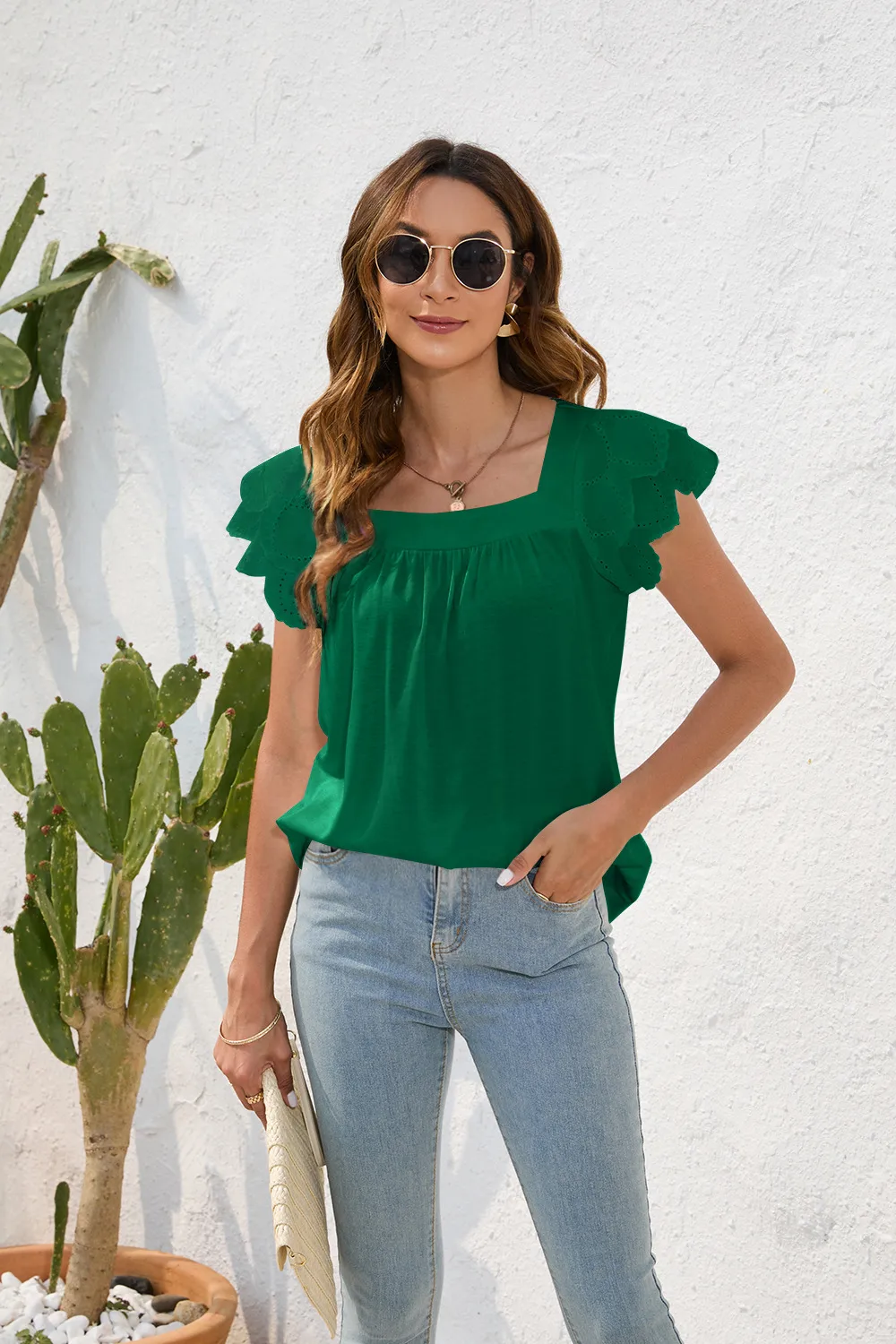 Spring And Summer Loose Casual Women's T-shirt Round Neck Short Sleeve Commuter Solid Color Top Street Style Senior Street Fashion display picture 18
