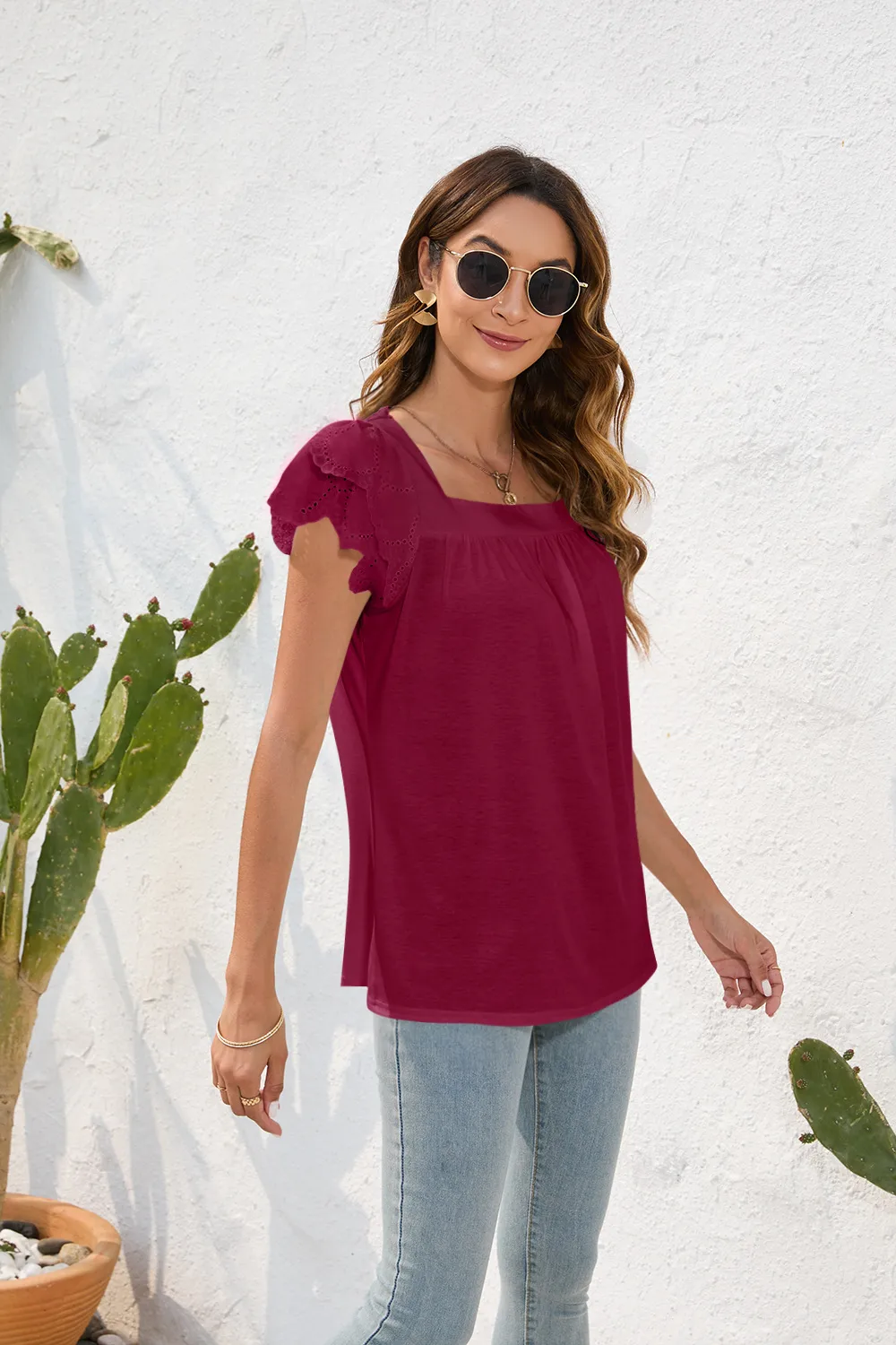 Spring And Summer Loose Casual Women's T-shirt Round Neck Short Sleeve Commuter Solid Color Top Street Style Senior Street Fashion display picture 23