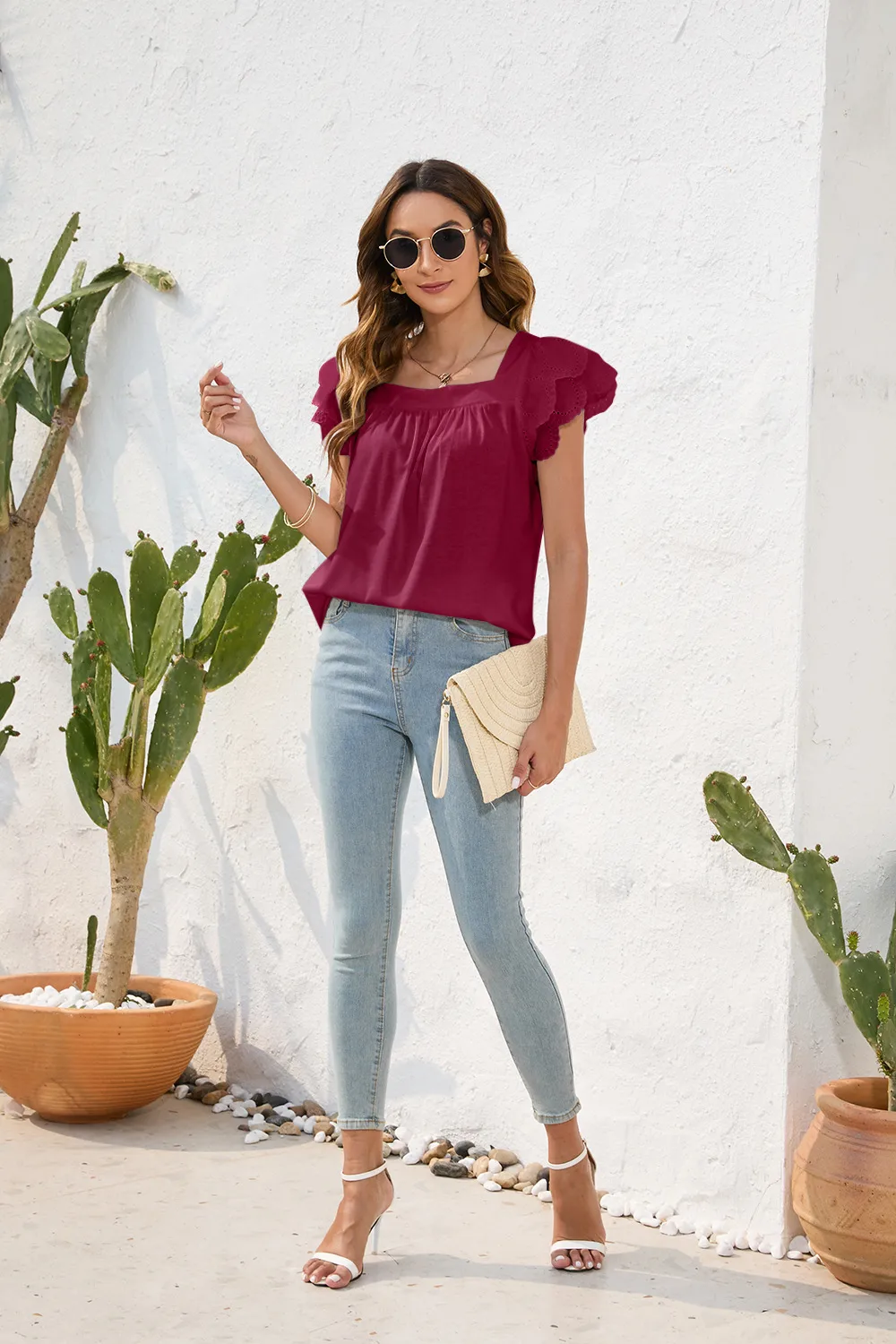Spring And Summer Loose Casual Women's T-shirt Round Neck Short Sleeve Commuter Solid Color Top Street Style Senior Street Fashion display picture 25